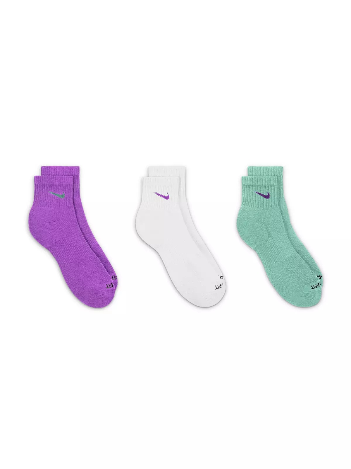 Everyday Plus Cushioned Training Ankle Socks (3 Pairs)-Multi-Color - 3