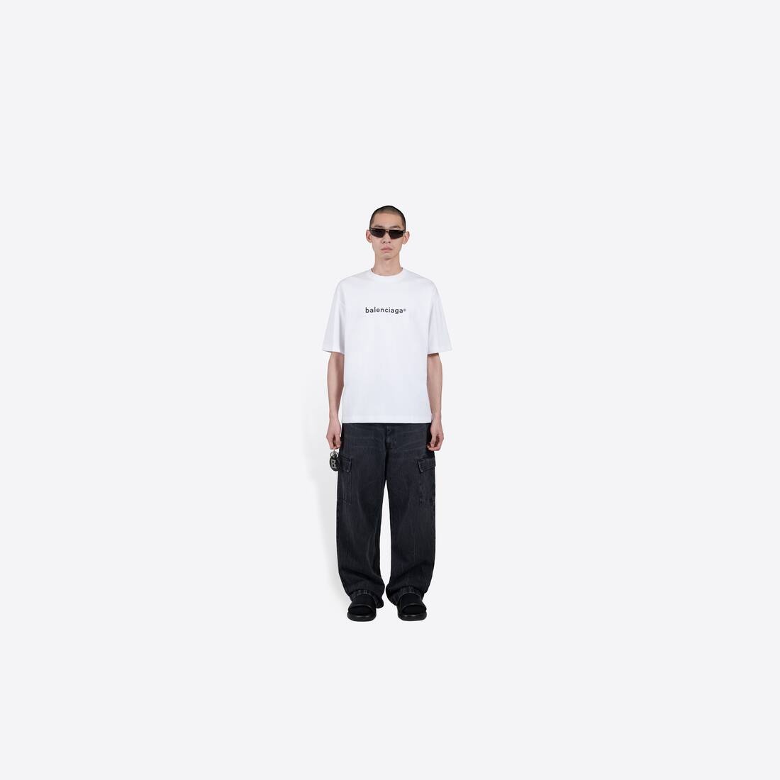 Men's New Copyright Medium Fit T-shirt in White - 6