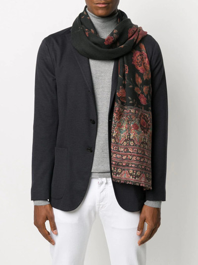 Etro floral detail scarf outlook