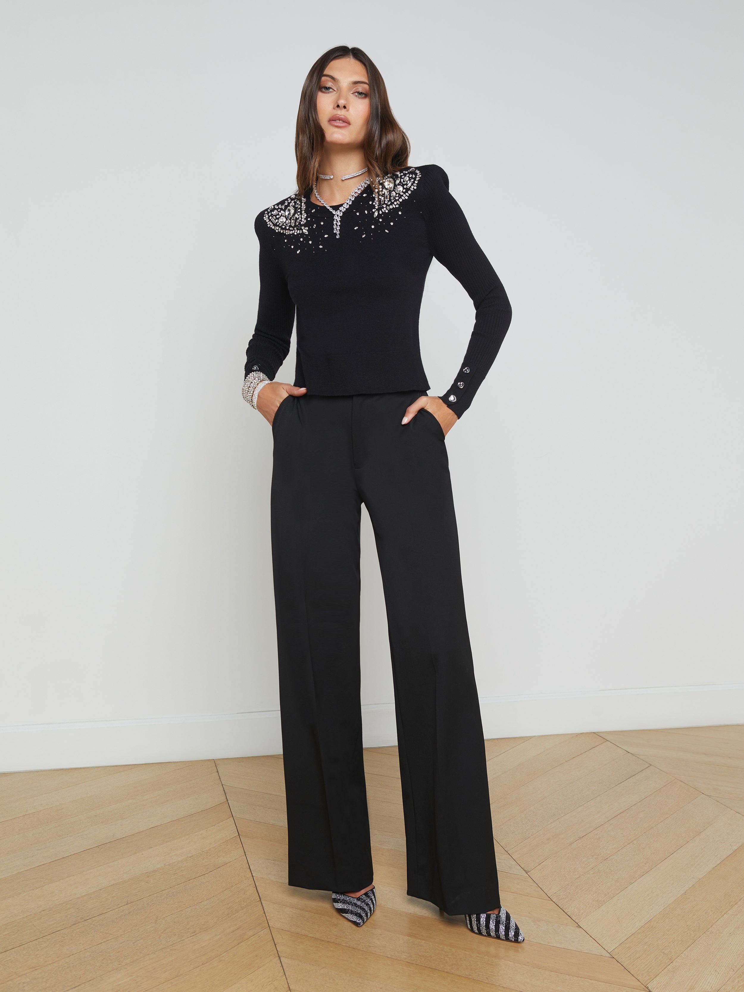 Cesca Embellished Pullover - 7