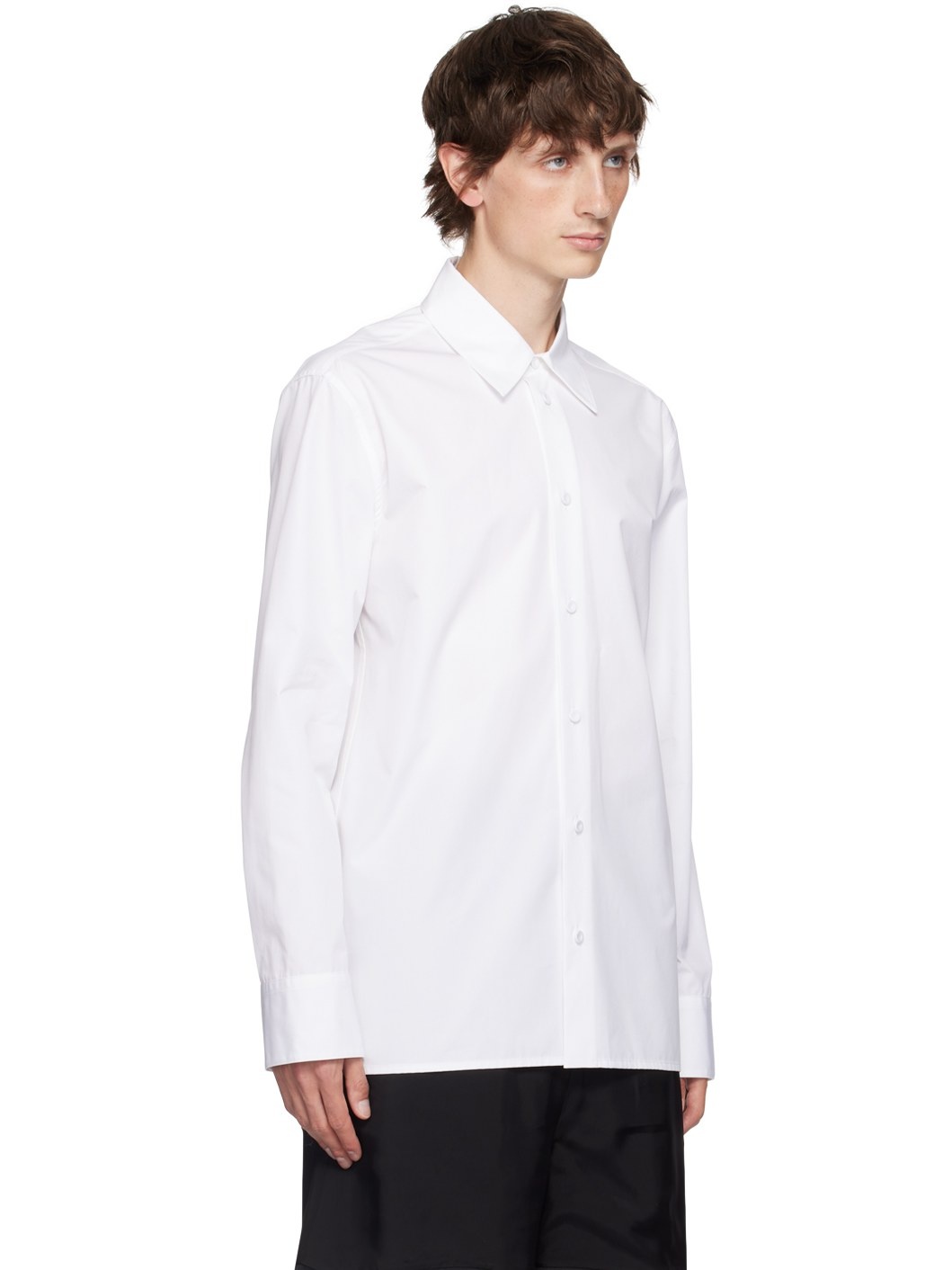 White Cotton Shirt - 2