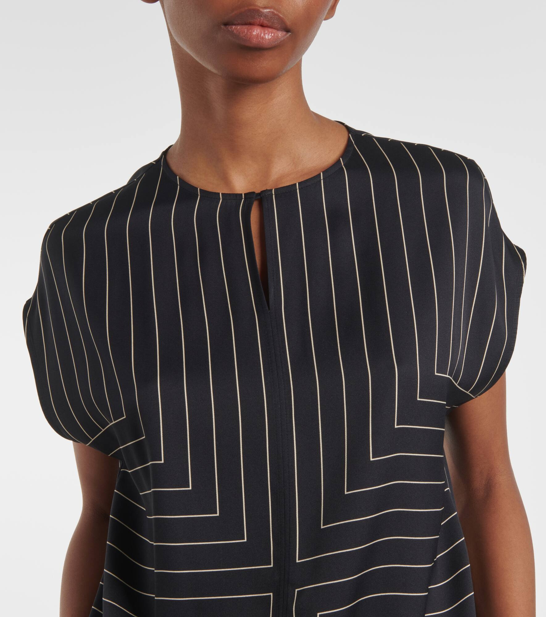 Louison striped silk-blend top - 4