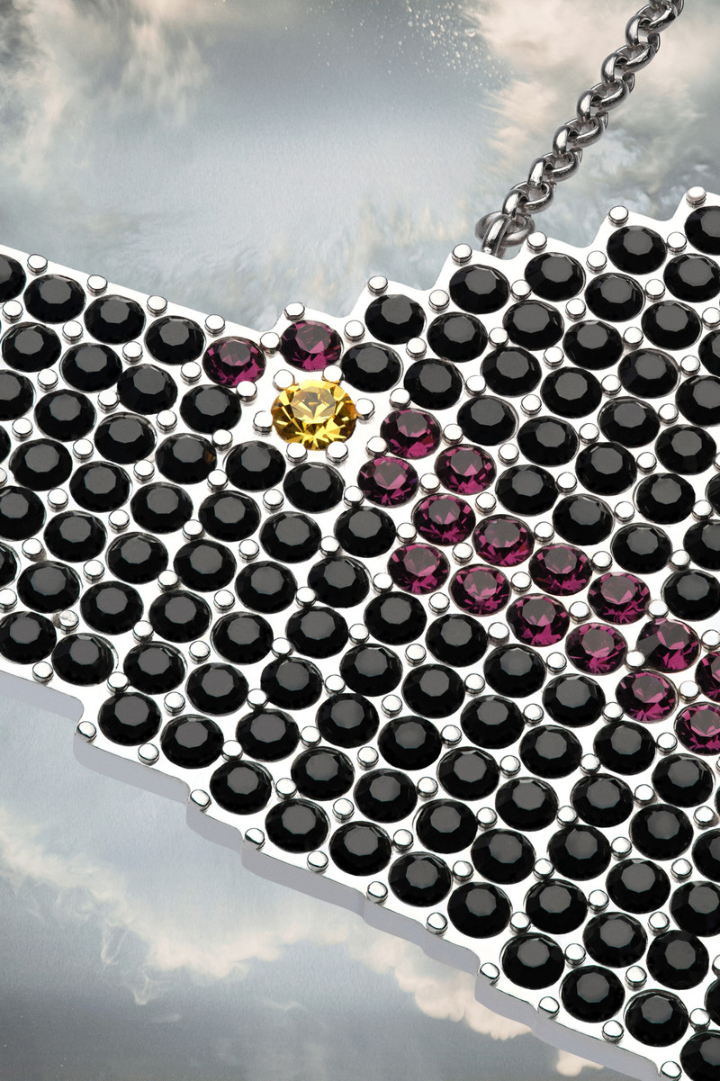 Hat rhinestone brooch 3