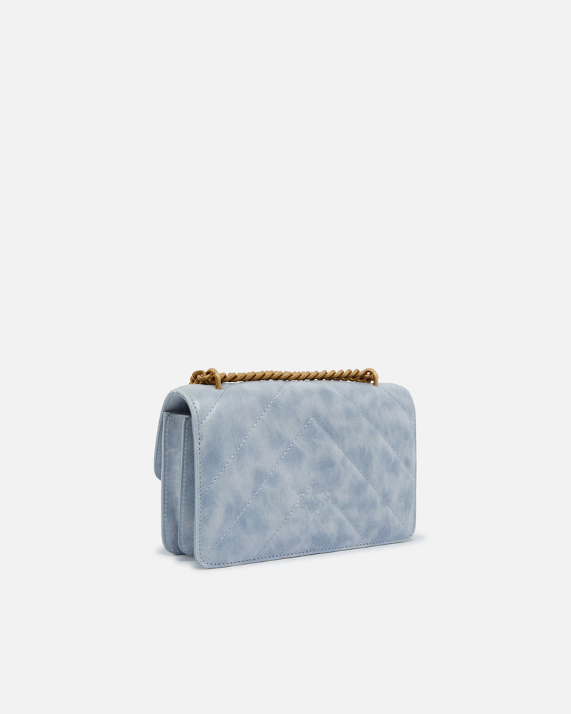 PINKO USED-EFFECT LEATHER CROSSBODY LOVE BAG MINI outlook