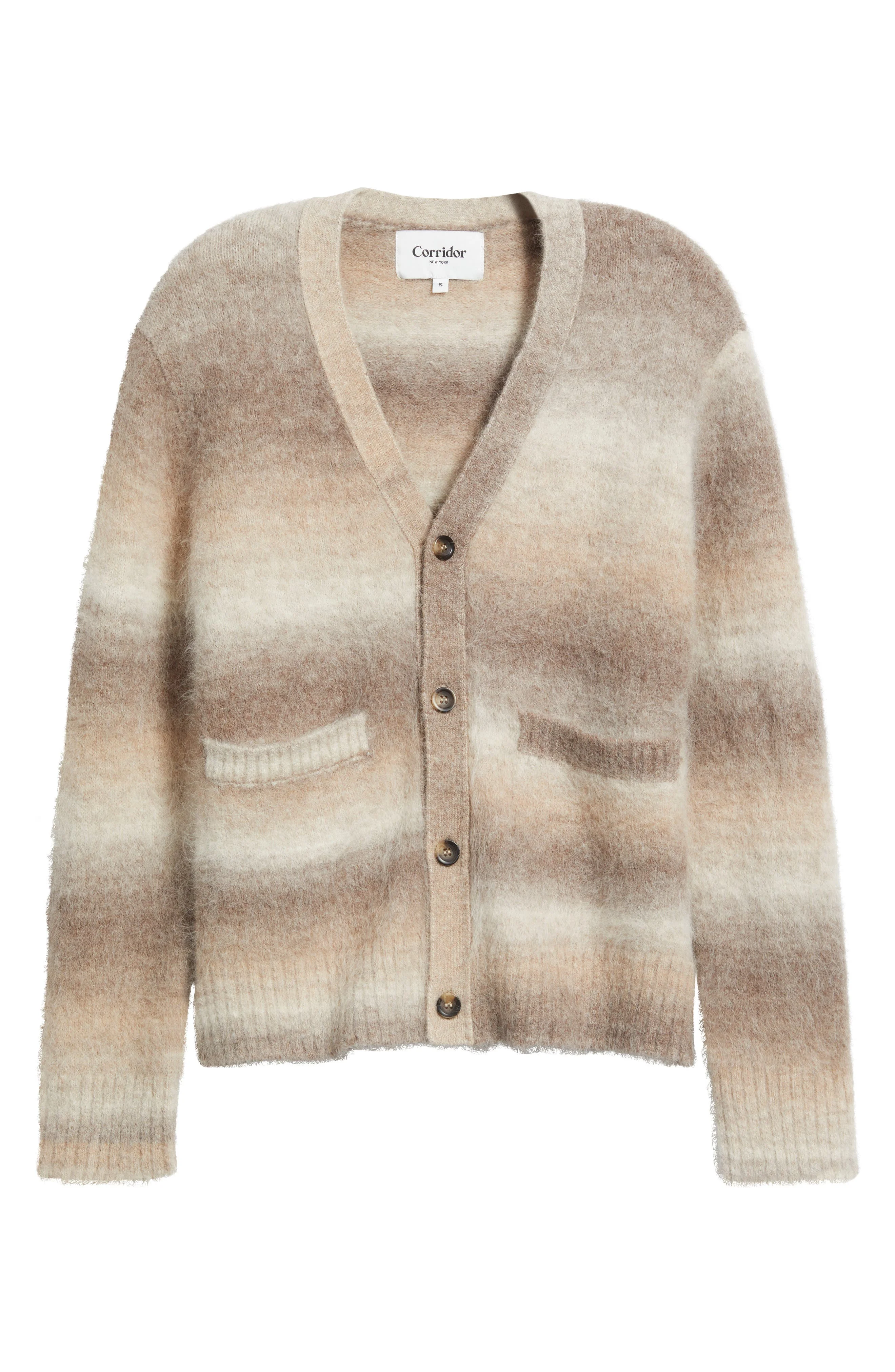 Corridor Ombré Stripe Cardigan in Natural at Nordstrom - 1
