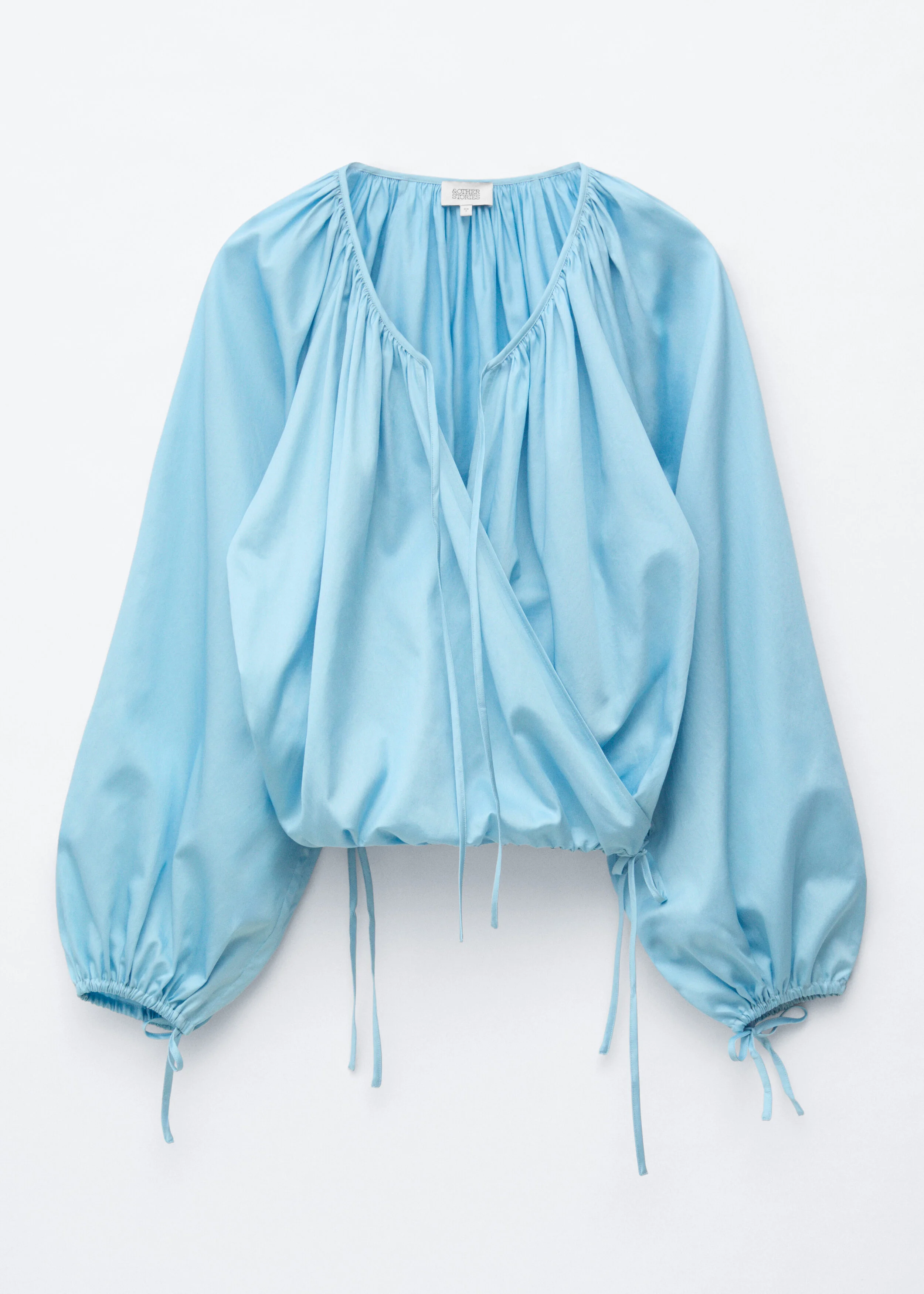 Wrap Cotton Blouse - 1
