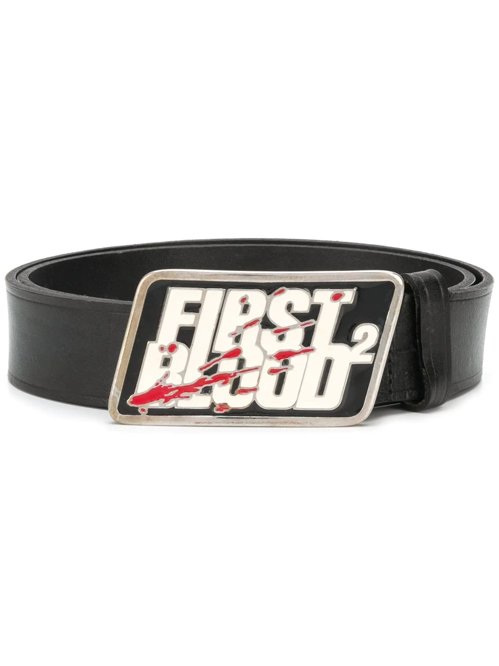 slogan buckle belt - 1