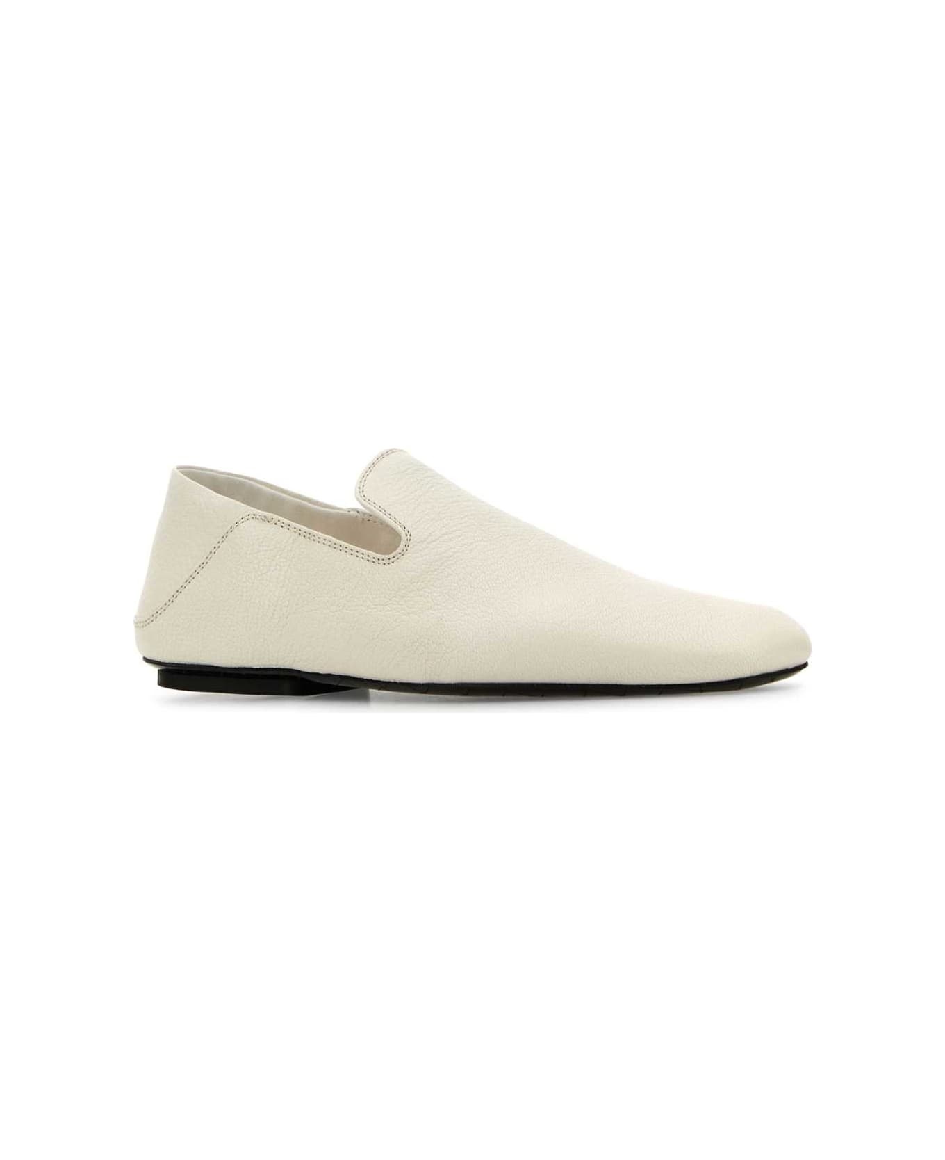 White Leather Adamo Slippers - 2