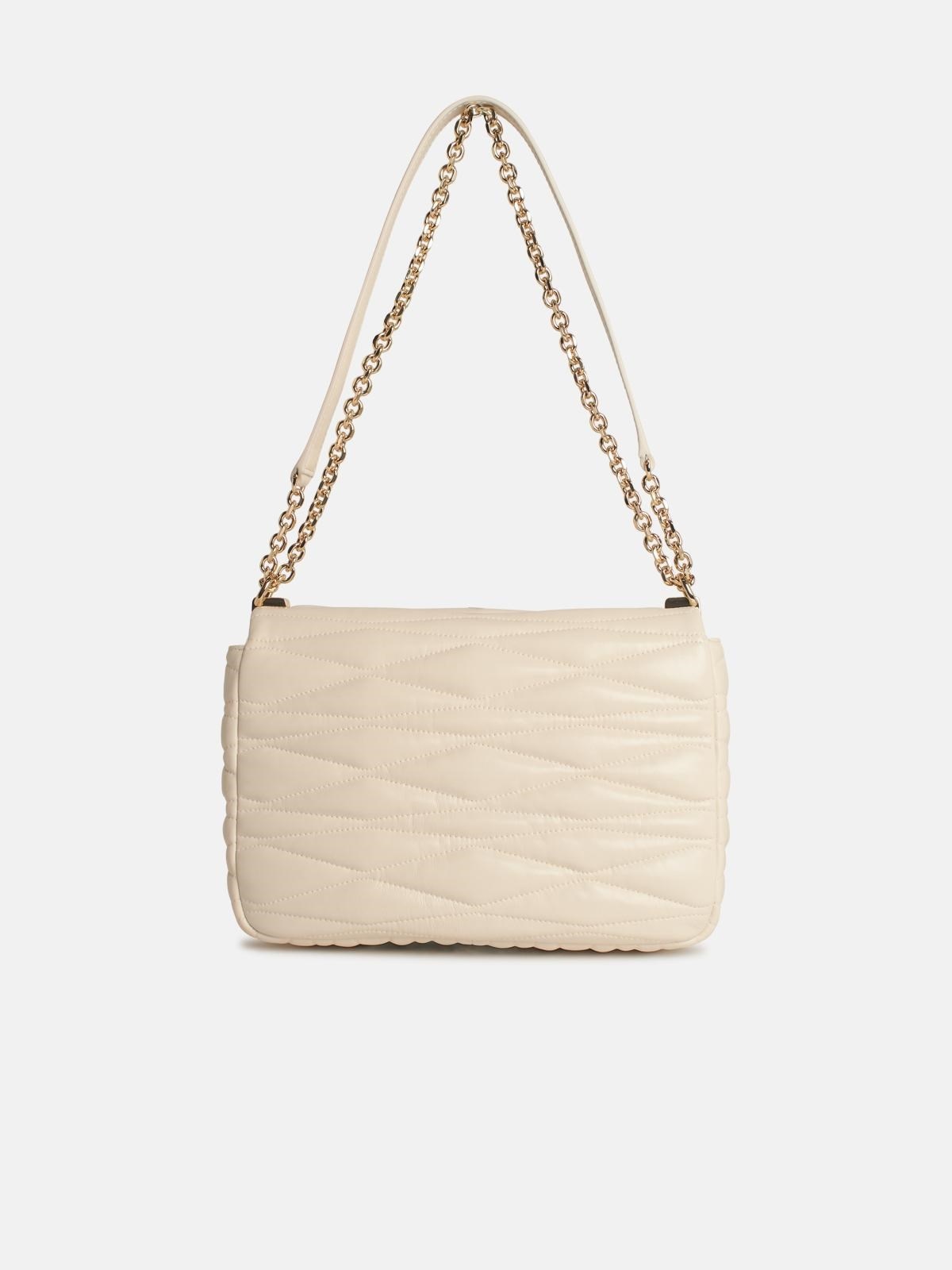 '1927' MEDIUM CROSSBODY BAG IN CREAM LEATHER - 3