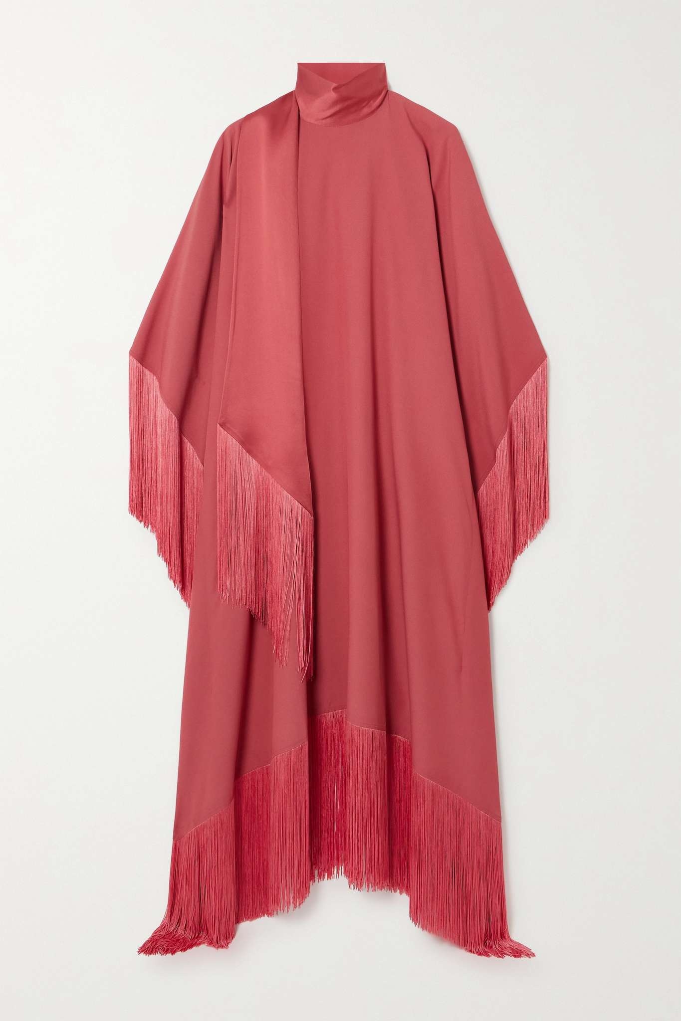 Mrs Ross fringed crepe kaftan - 1