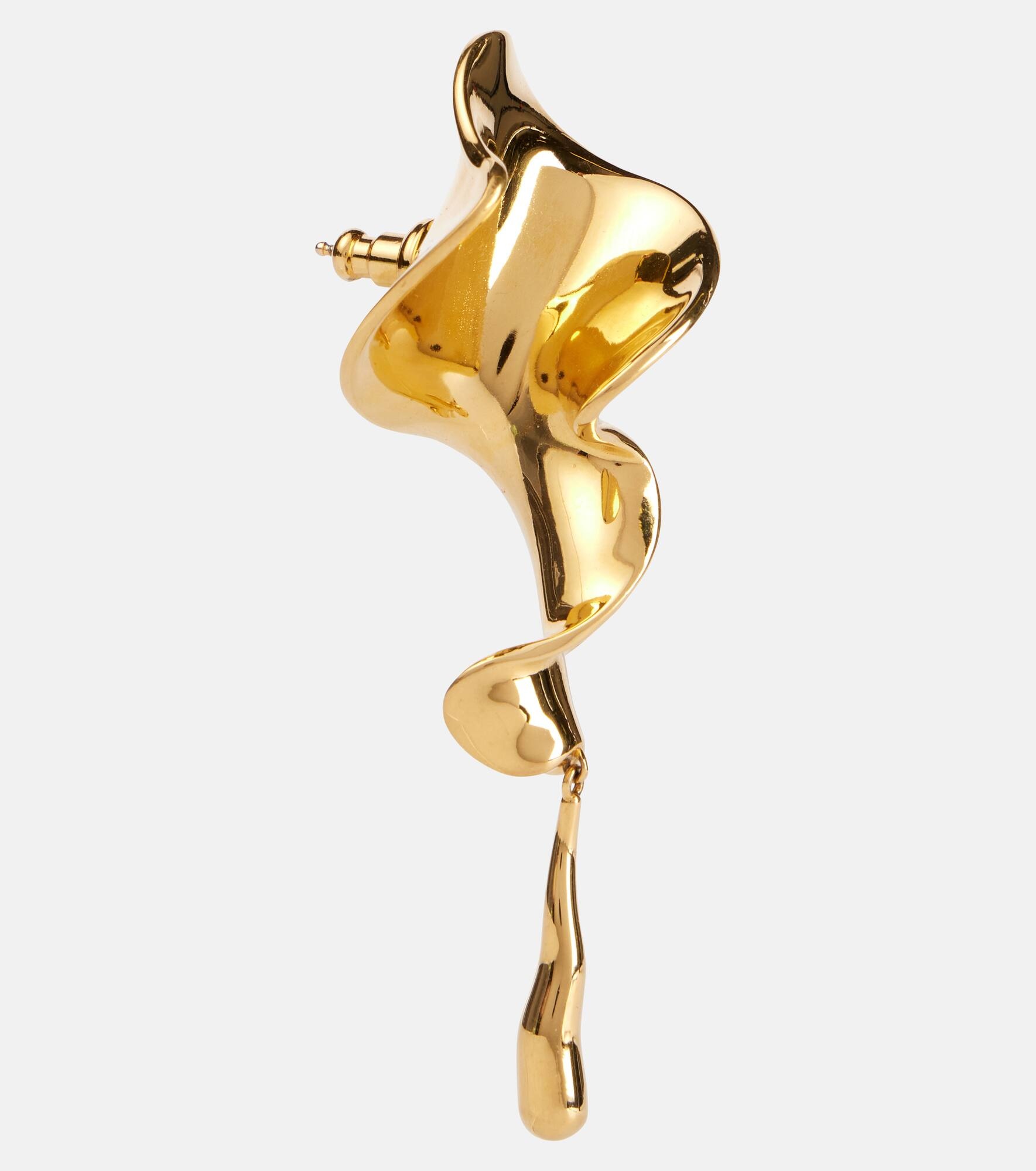Tidal gold-plated drop earrings - 2