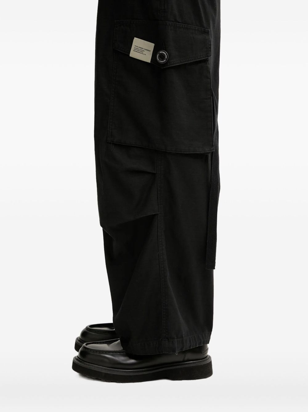 logo-patch cargo pants - 4