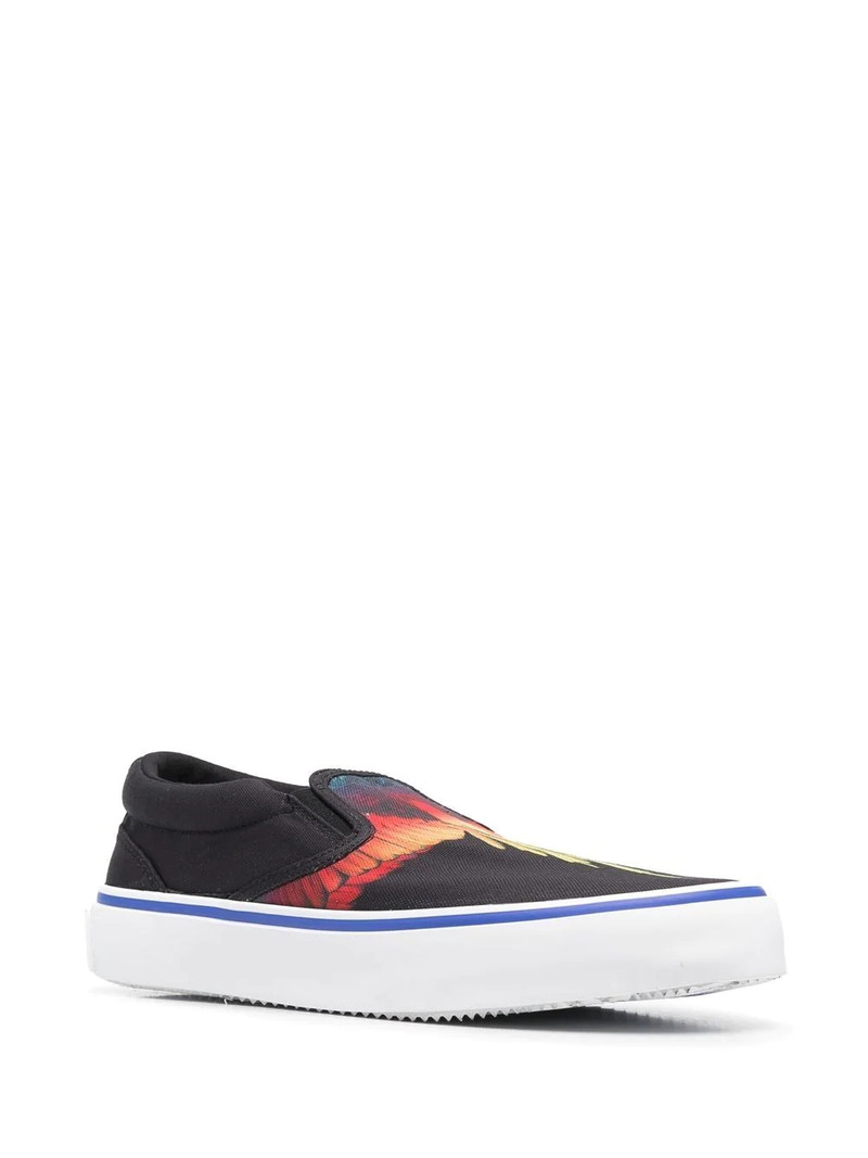 Marcelo Burlon County Of Milan Wings-print slip-on sneakers outlook