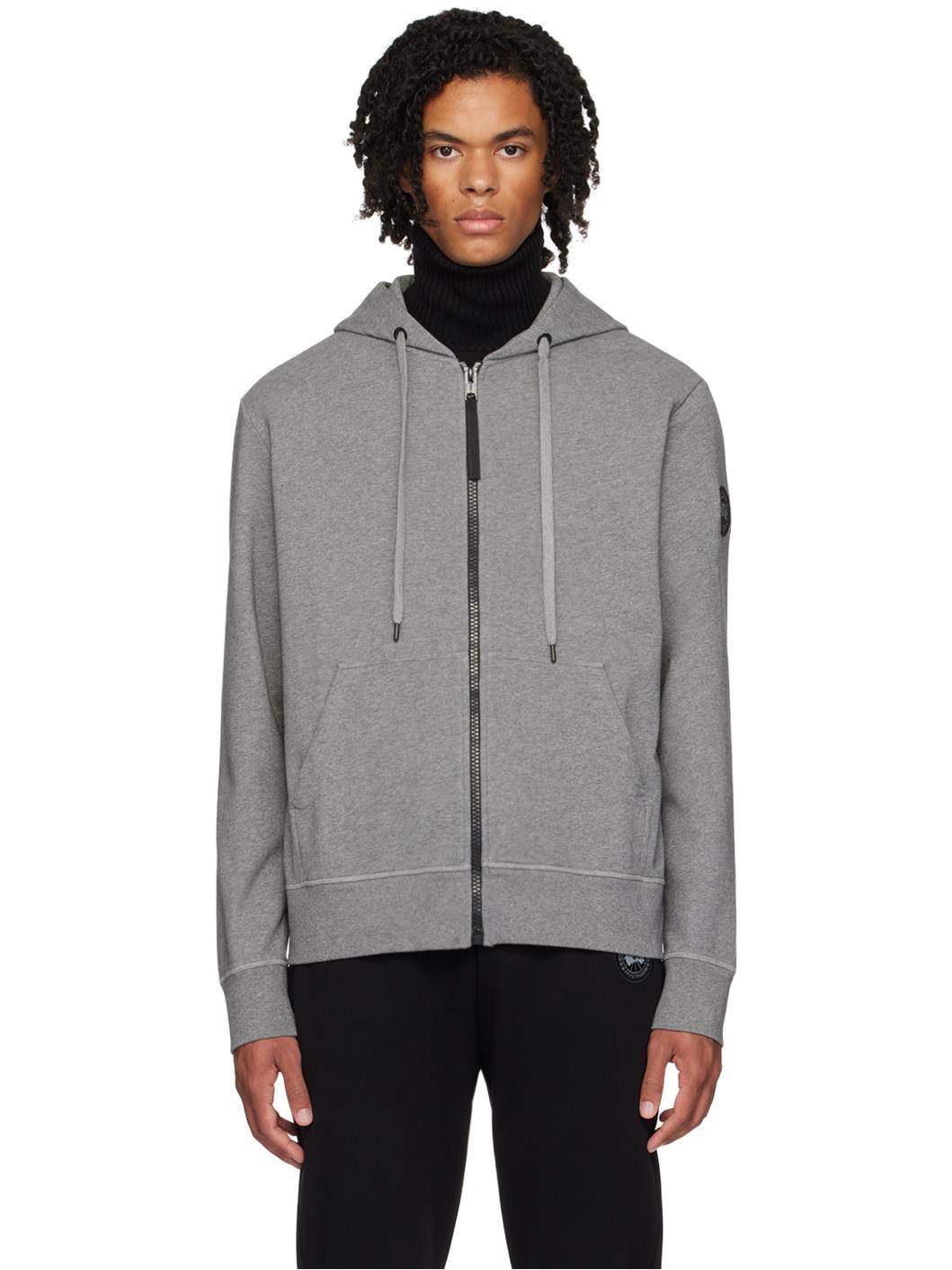 Gray 'Black Label' Huron Hoodie - 1
