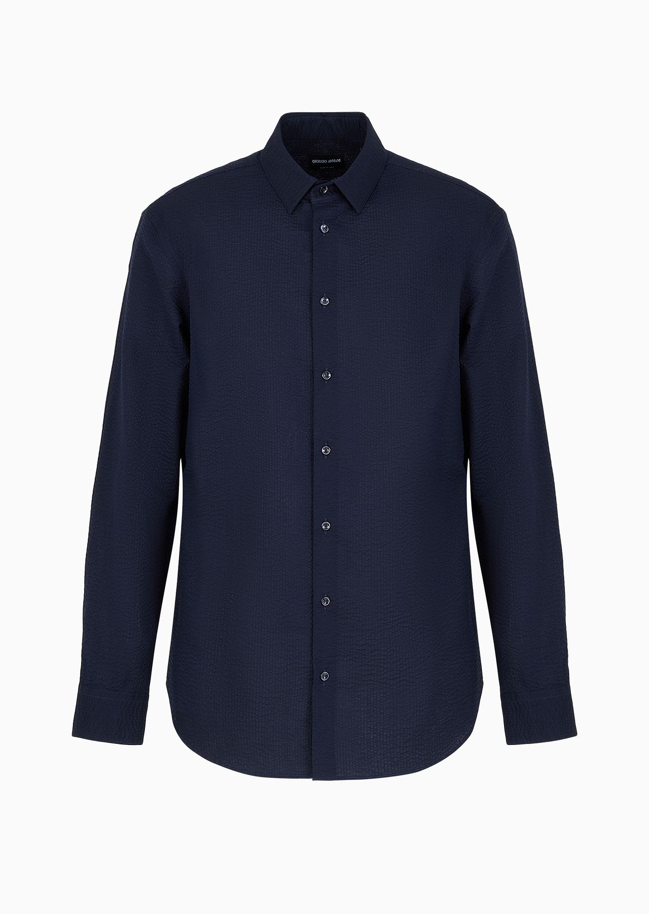 Regular-fit cotton-seersucker shirt - 1