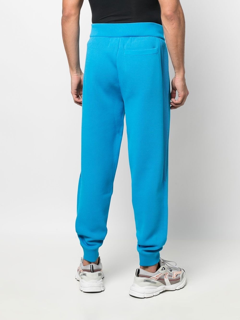 mesh-panel detail track pants - 4