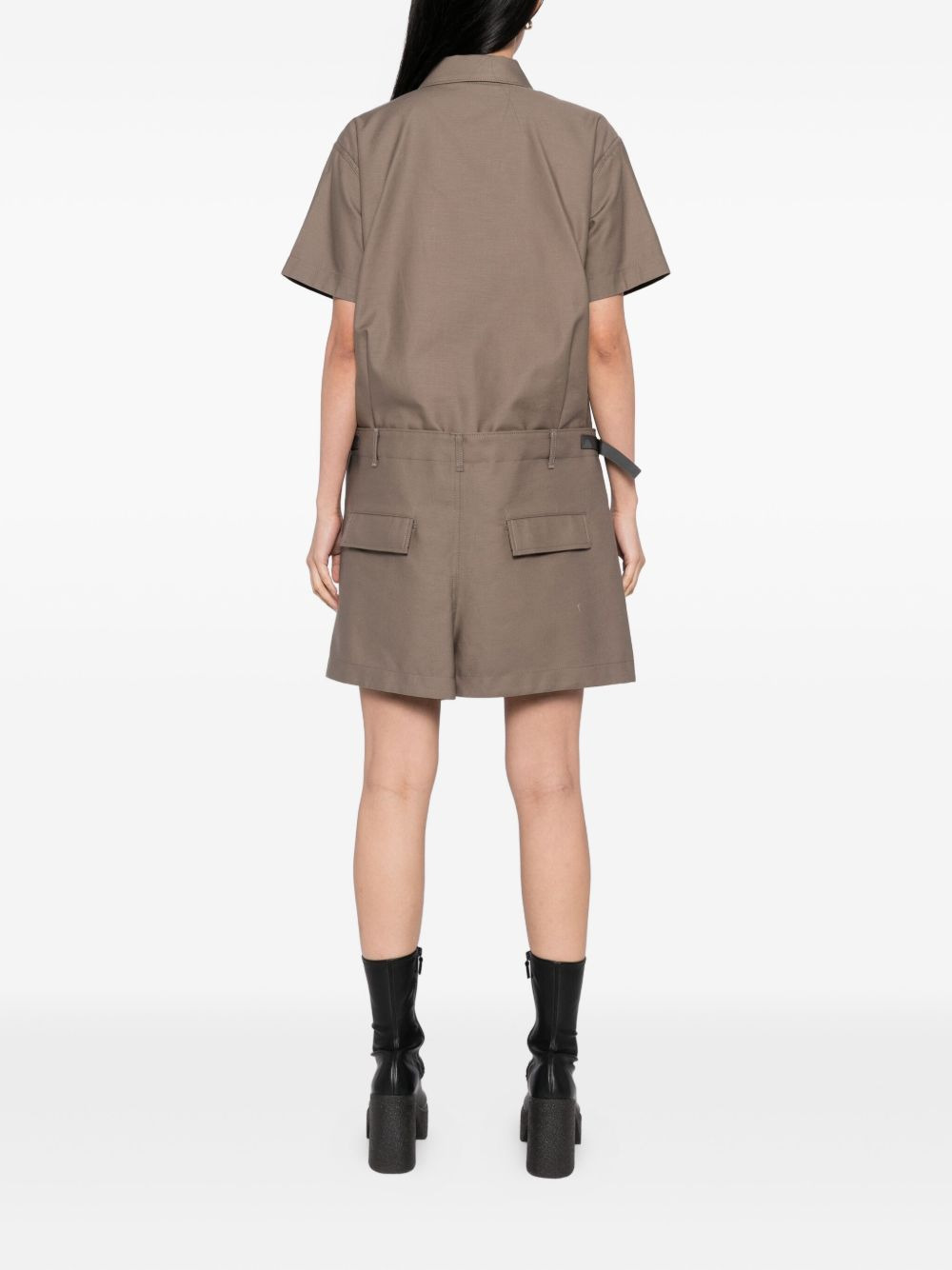 cotton shirt dress - 4