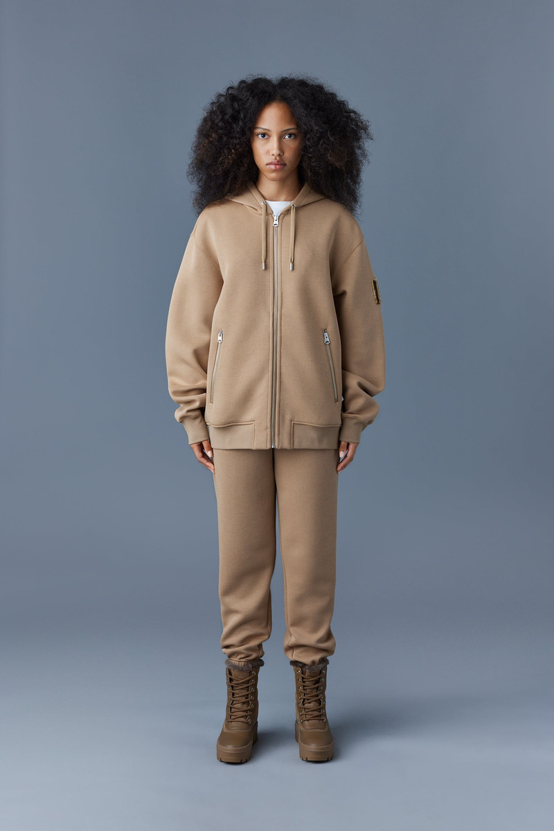 MACKAGE KRYS Zip-up with velvet embroidery outlook