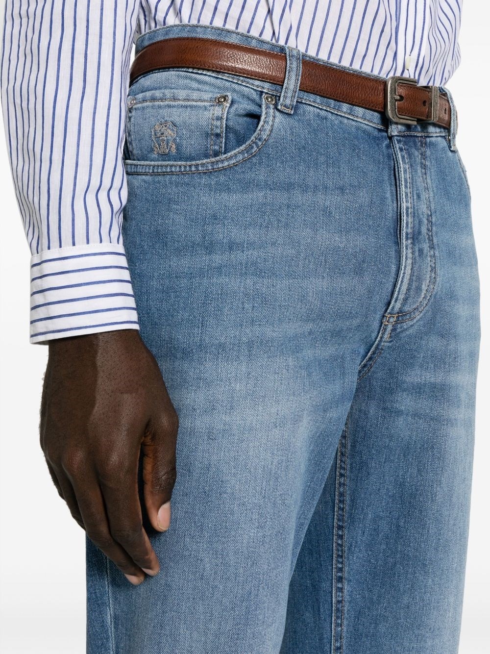 Denim cotton jeans - 4