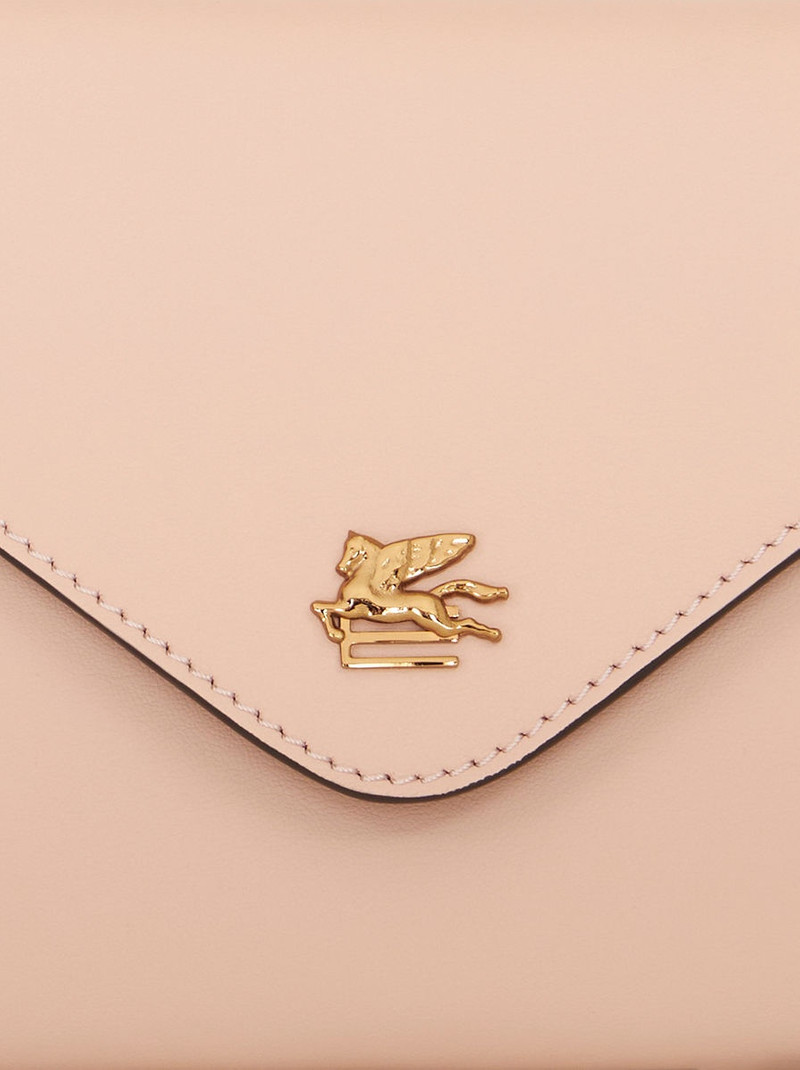 LEATHER CLUTCH BAG WITH PEGASO 4