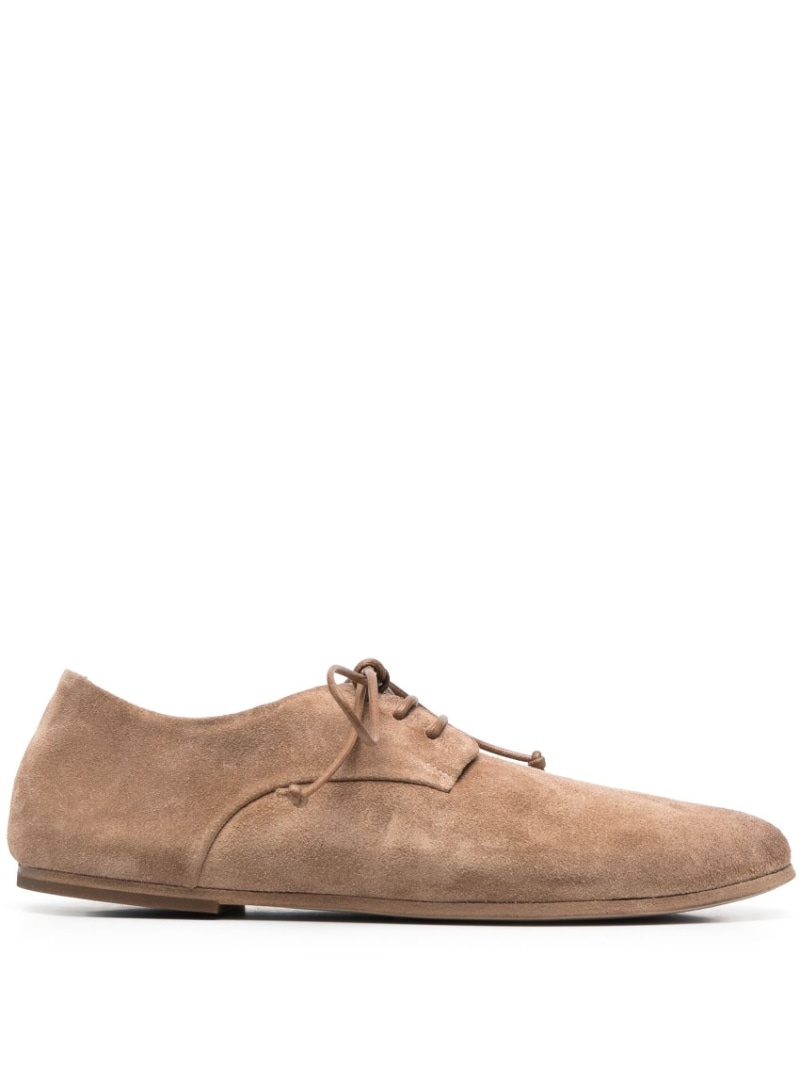 lace-up suede brogues - 1