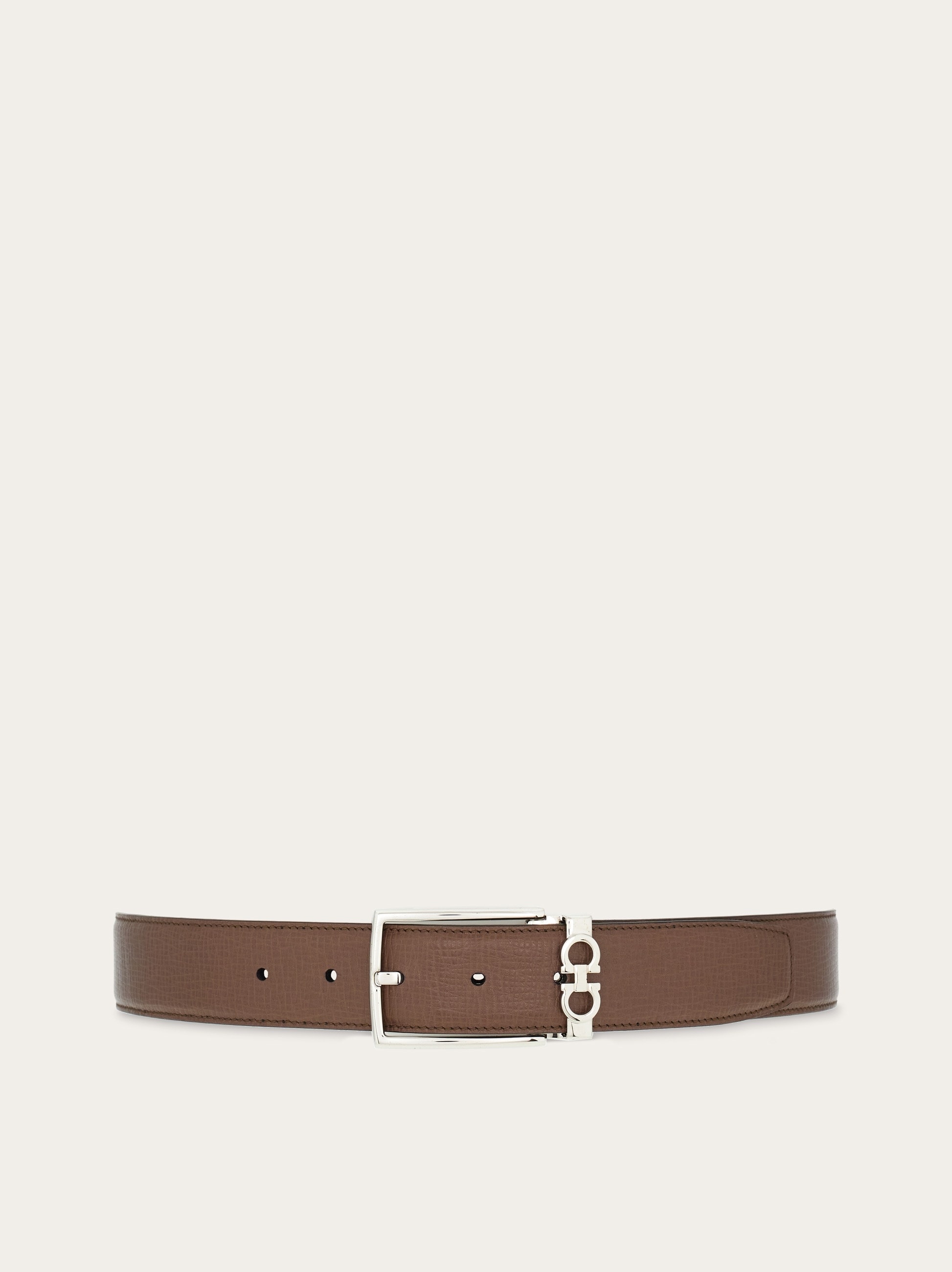 Reversible and adjustable Gancini belt - 1