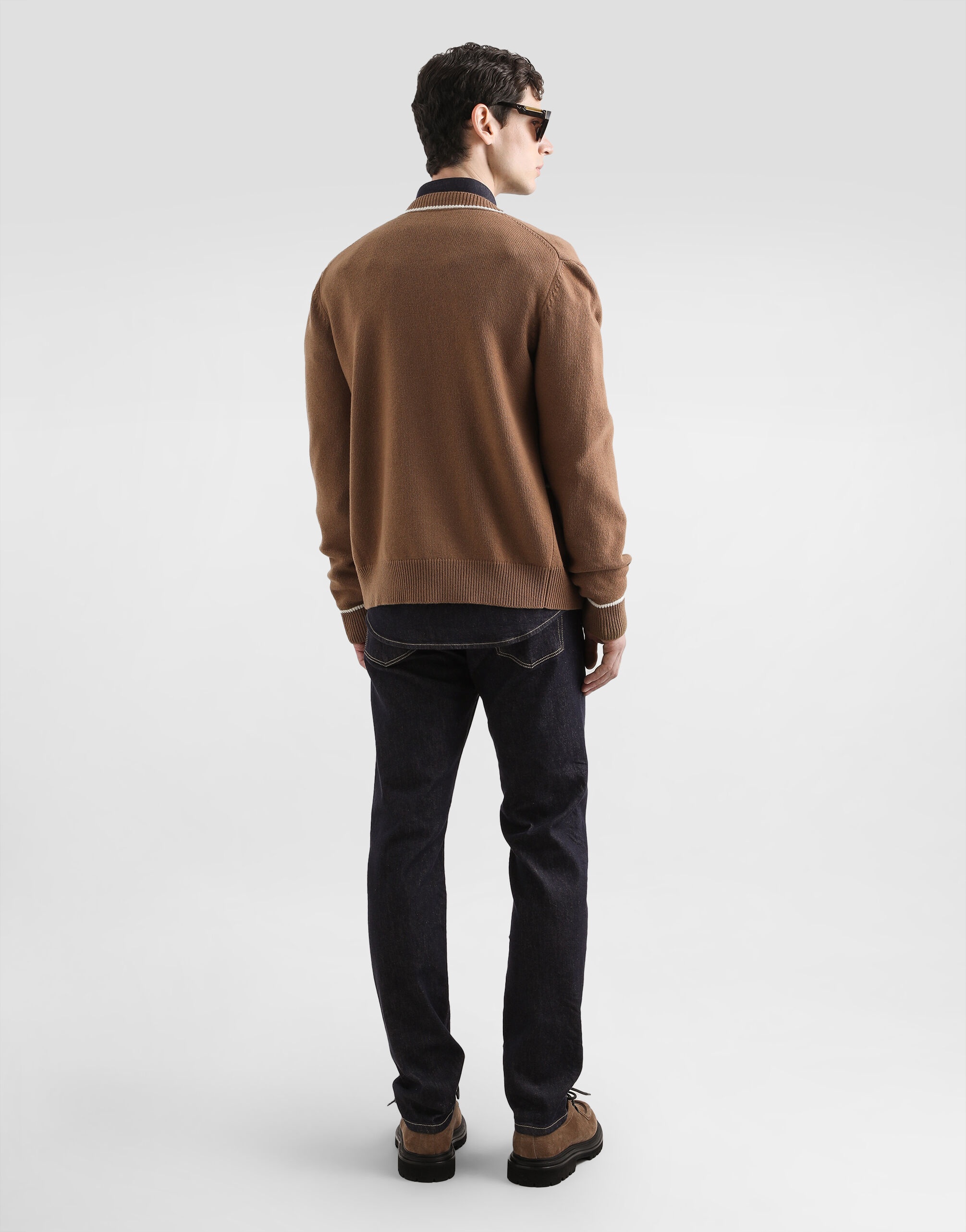Slim-fit stretch cotton jeans - 5