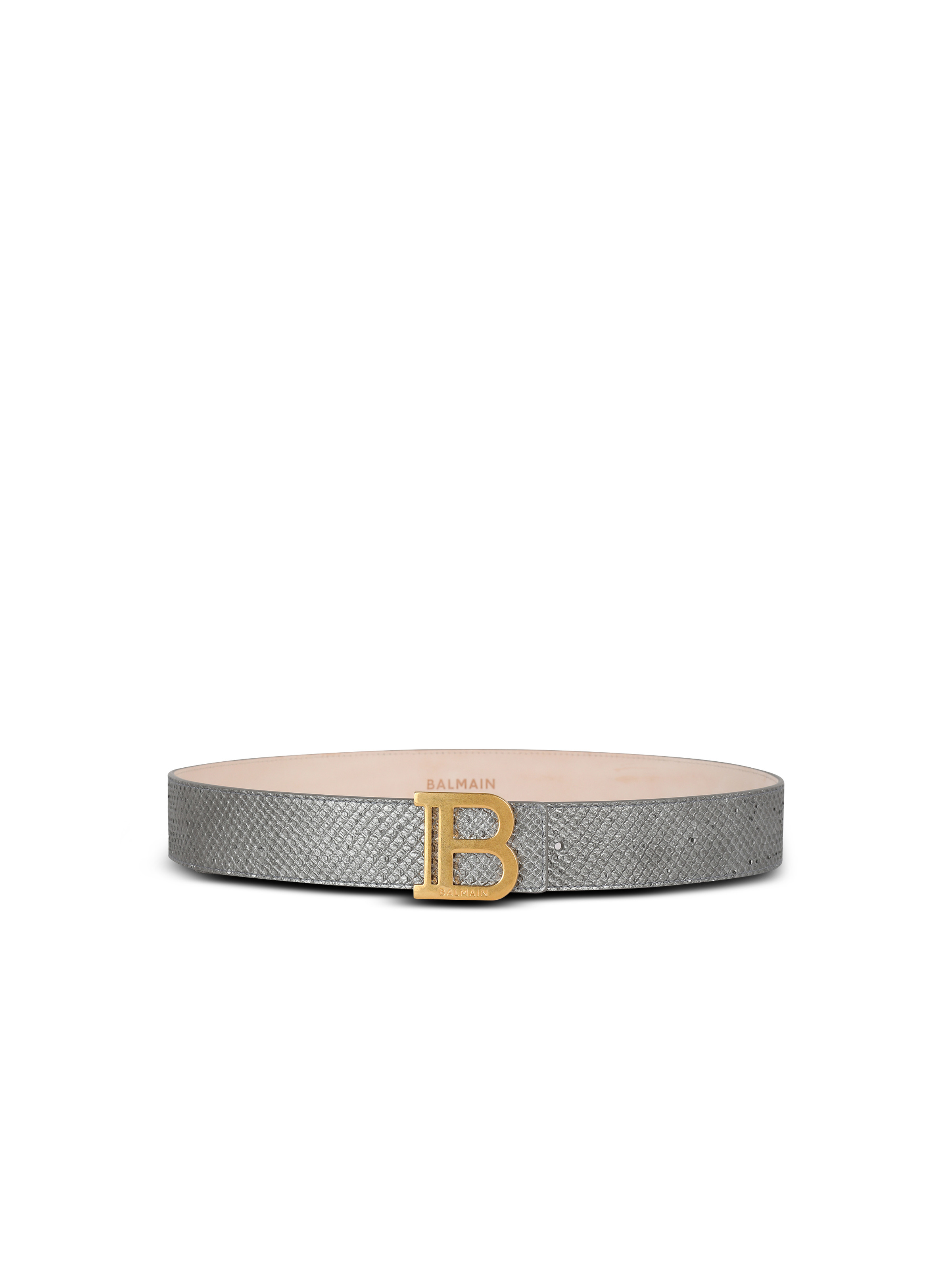 B-Belt in python-effect leather - 1