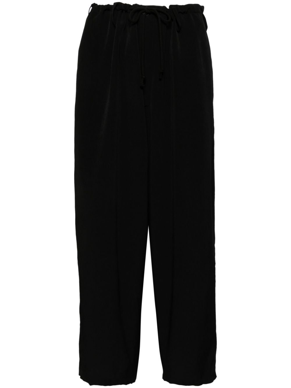 high-rise loose fit trousers - 1