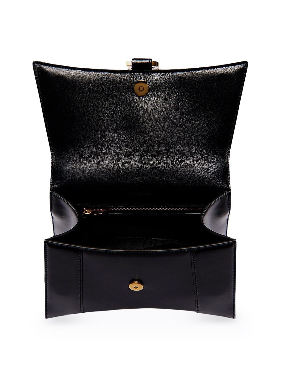 Hourglass Small Handbag Box in Black - 3