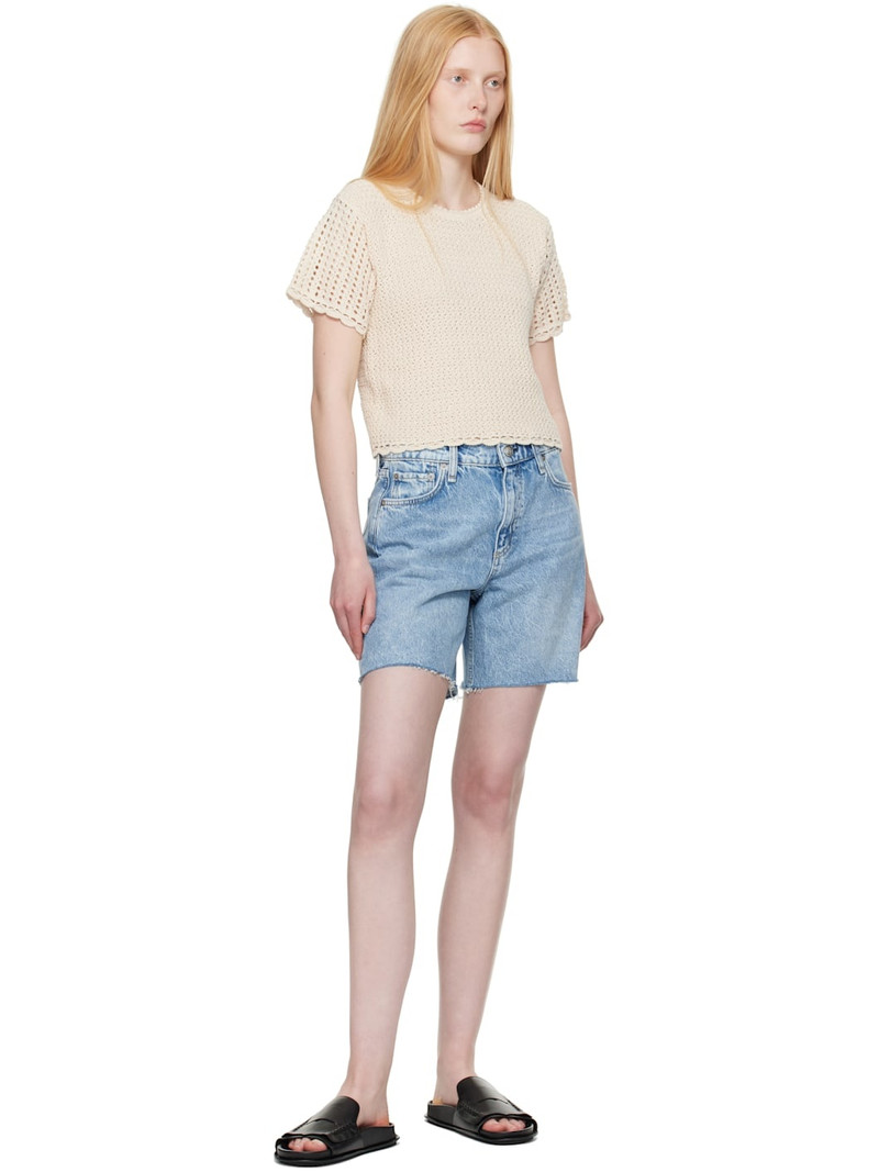 rag & bone Blue Kaia Denim Shorts outlook