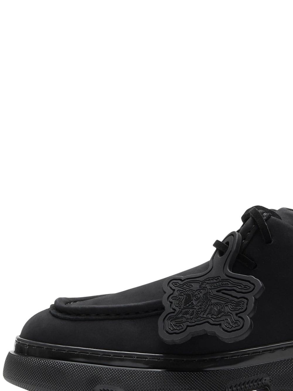 lace-up suede derby shoes - 2