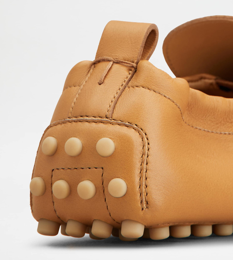 GOMMINO DRIVING SHOES IN LEATHER - BROWN 5