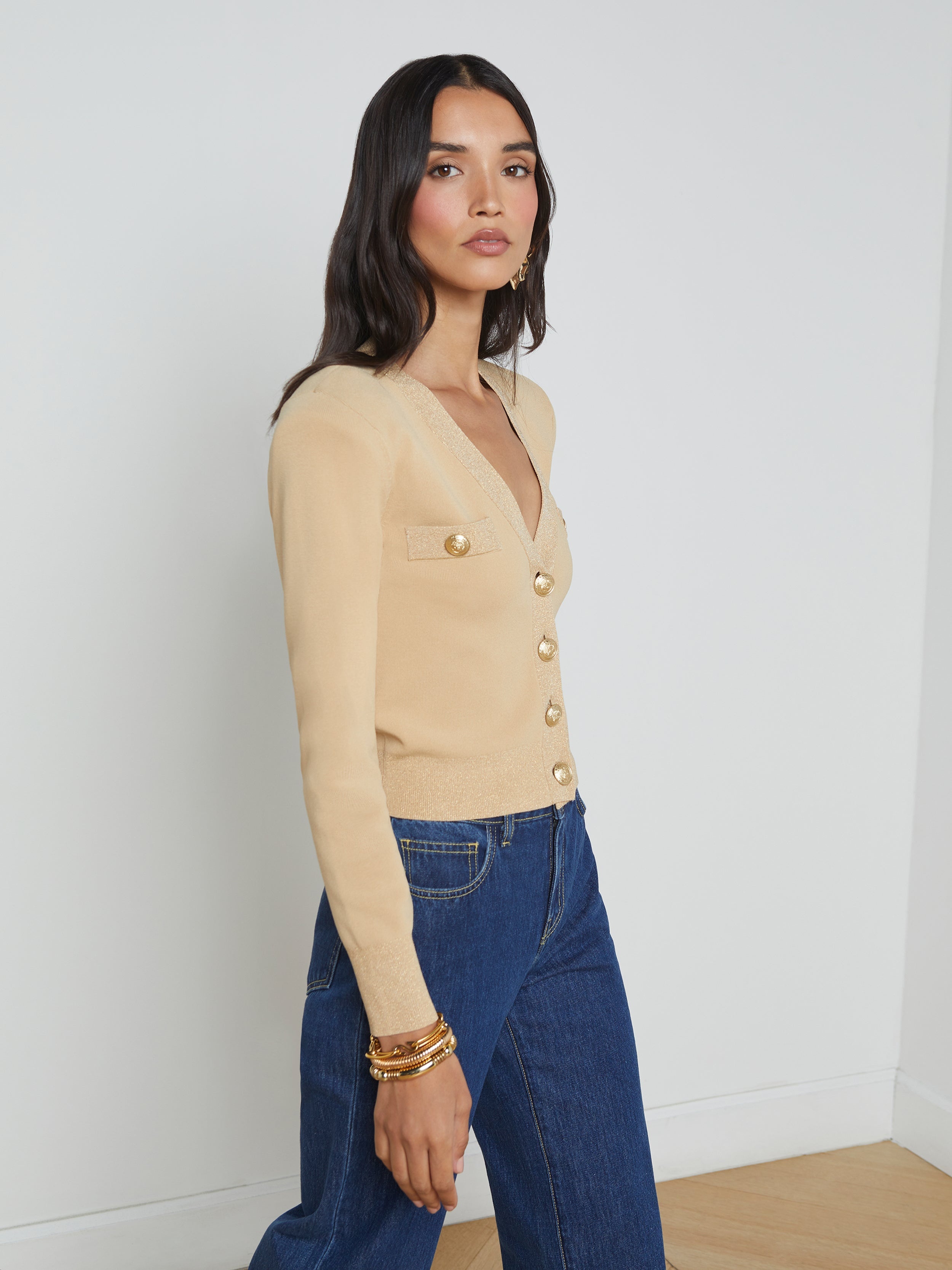 Taya V-Neck Cardigan - 4