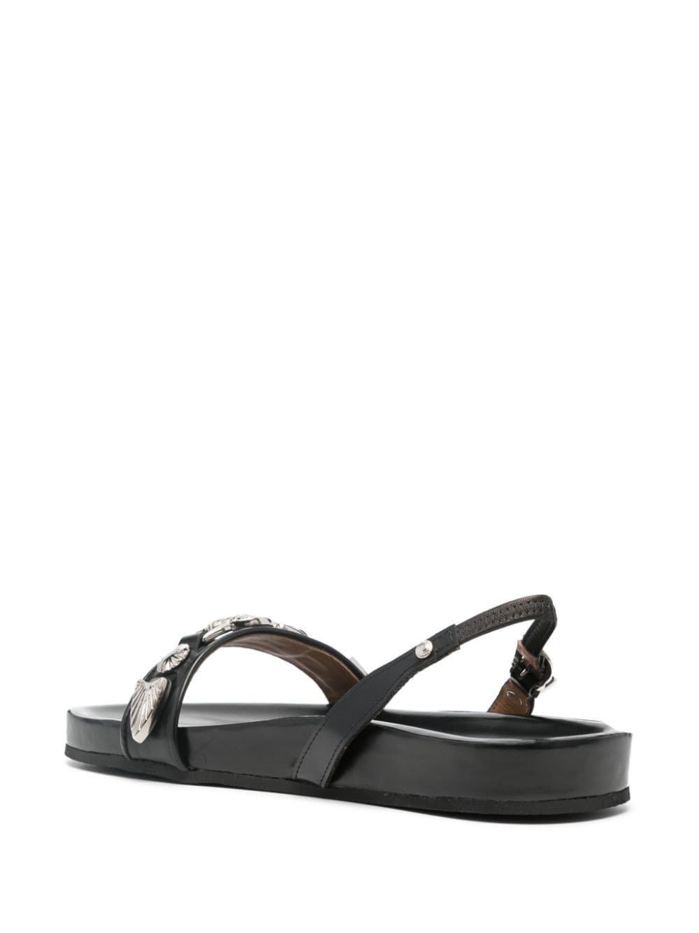 stud-embellished leather sandals - 3
