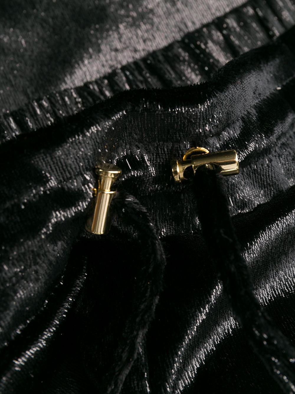 iridescent drawstring trousers - 7