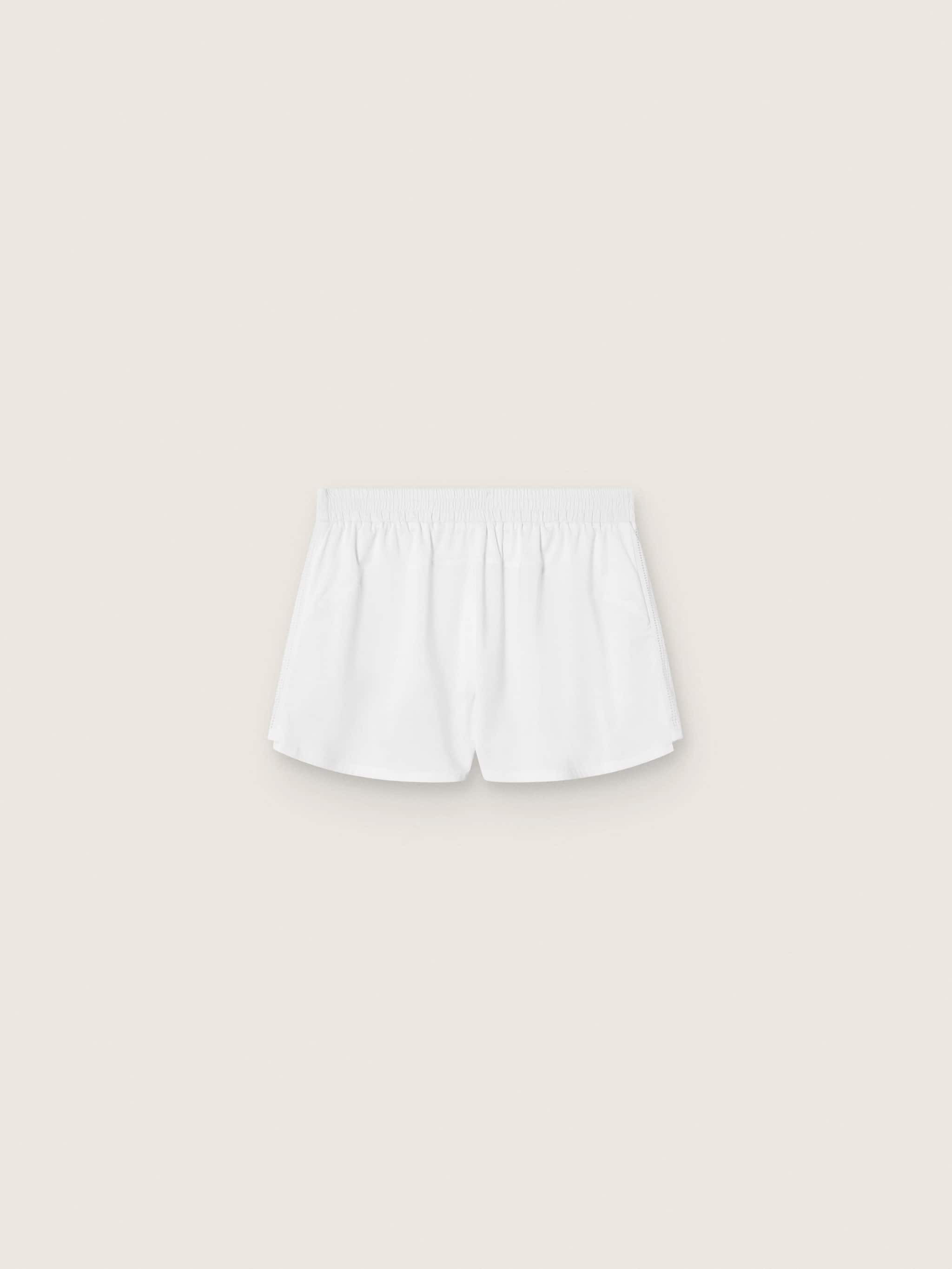 Women's white double-layer sports shorts - 2