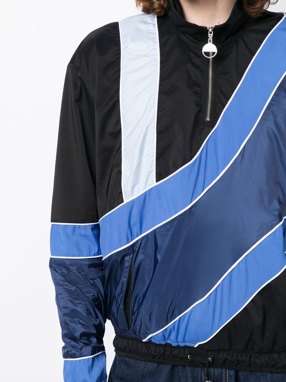 striped half-zip jacket - 5