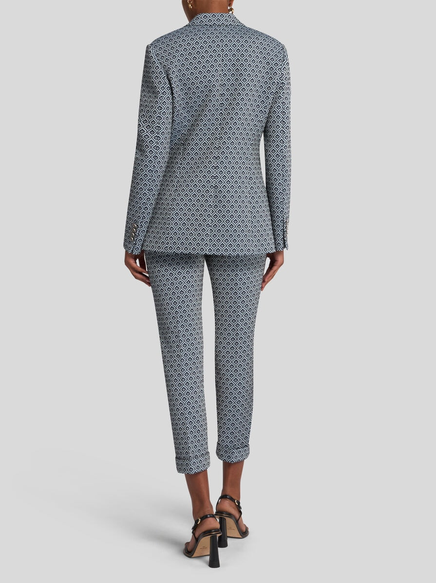 SINGLE-BREASTED JACQUARD JACKET - 4