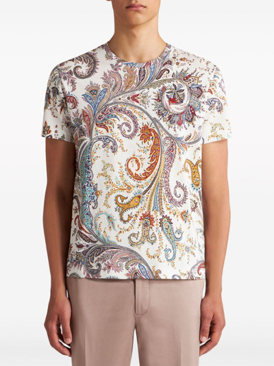 Etro paisley-print cotton T-shirt outlook