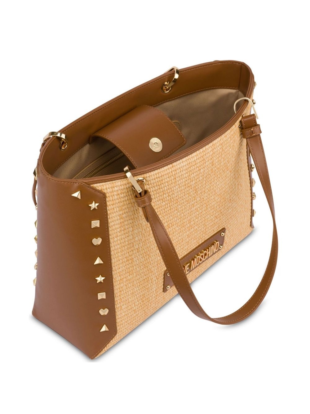 logo-lettering shoulder bag - 3