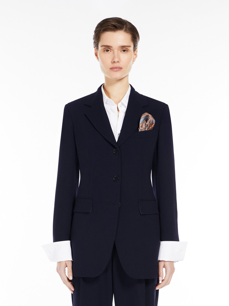 PEPLI Single-breasted wool cady blazer 3