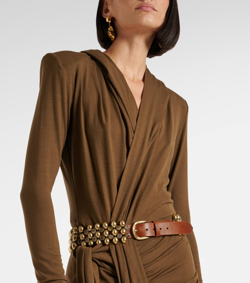 Isabel Marant Varana embellished leather belt outlook