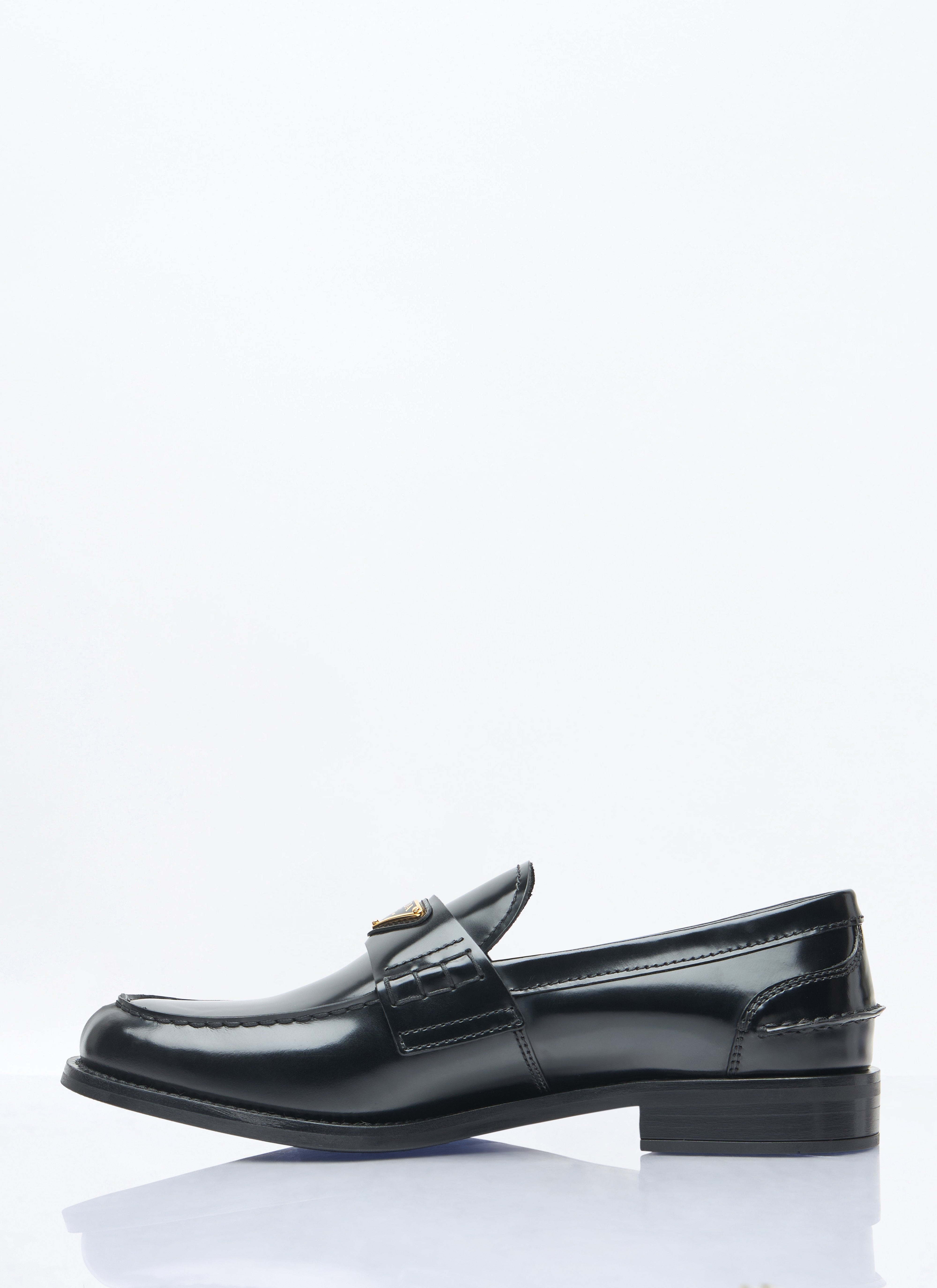 Prada Women Brushed Leather Loafers - 4