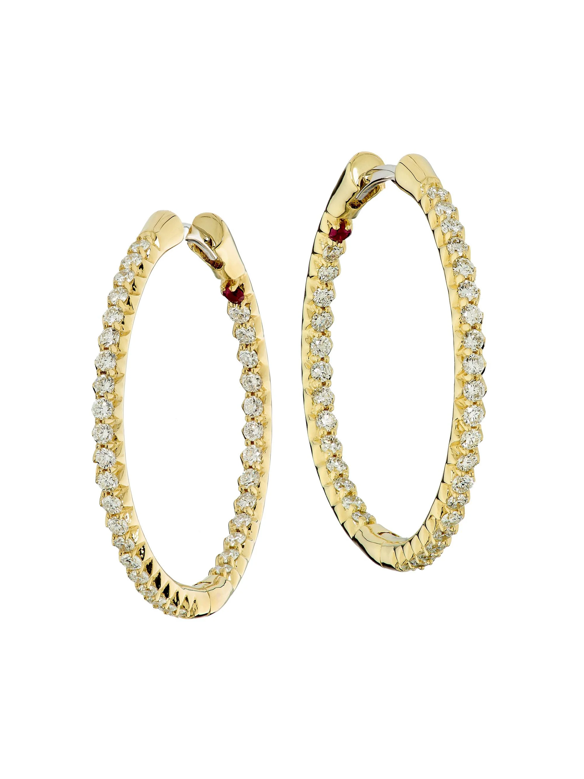 Women's Tiny Treasures 18K Yellow Gold & 0.56 TCW Diamond Hoop Earrings - Yellow Gold - 1