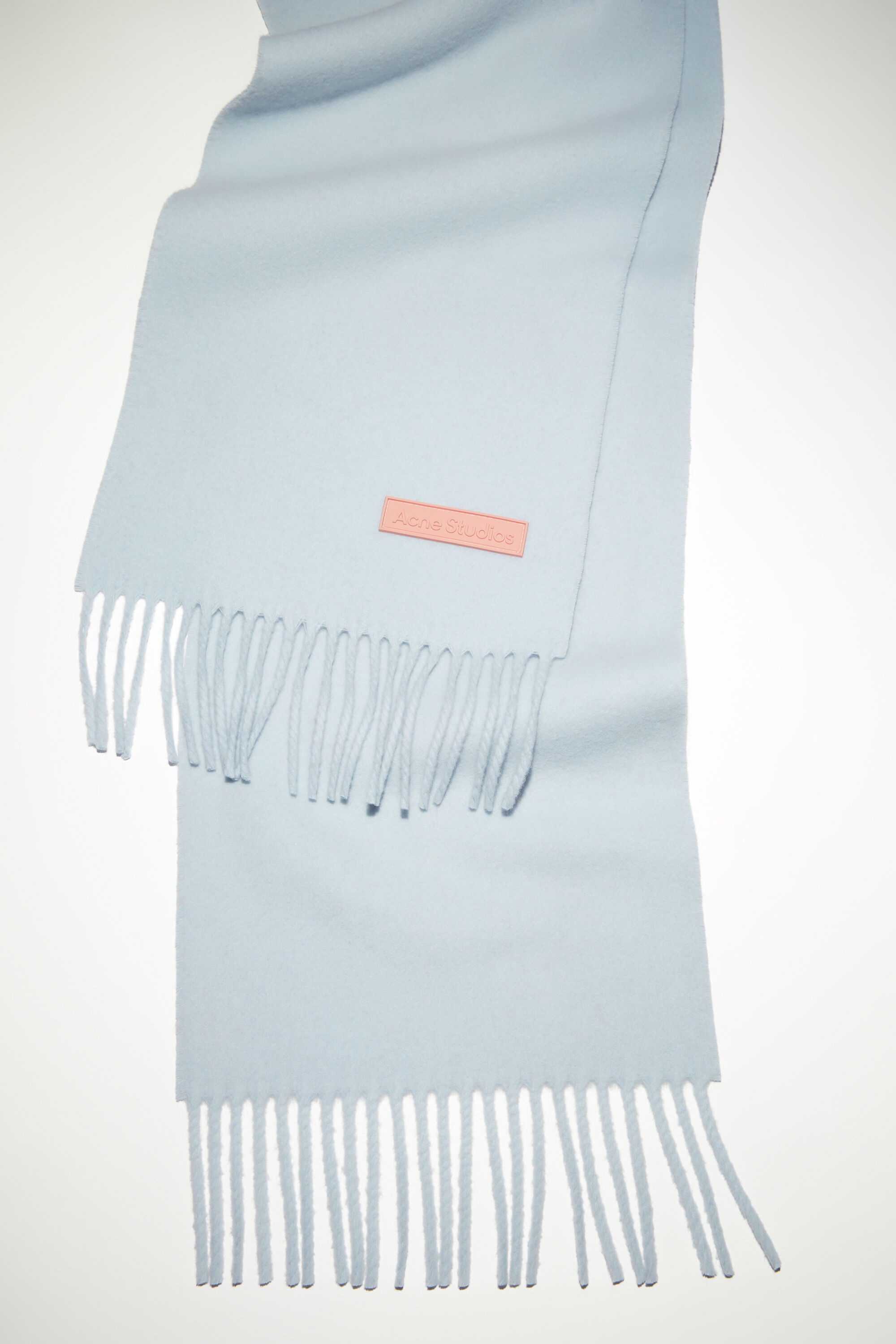 Wool scarf pink label - Narrow - Powder blue - 4