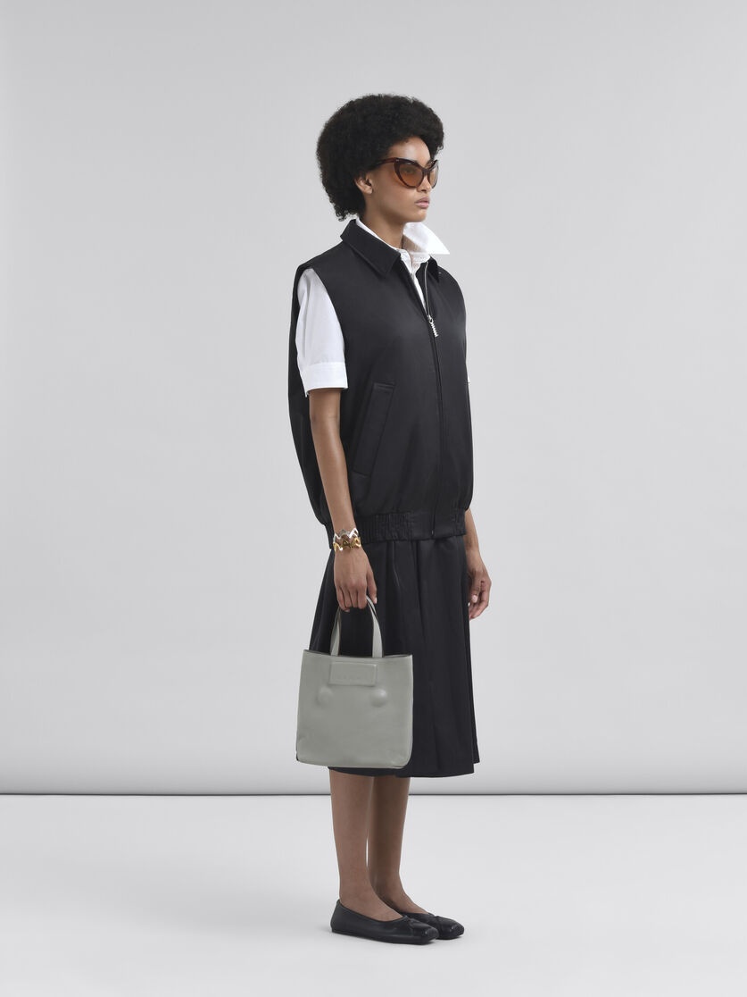 TAFFETA BOMBER VEST WITH MARNI SYMBOL - 6