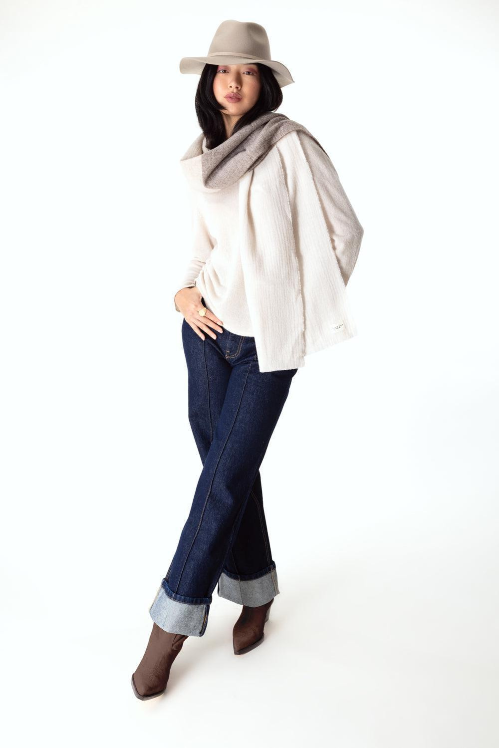 Millie Scarf - Cream Multi - 2