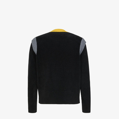 FENDI Sweater in black chenille outlook