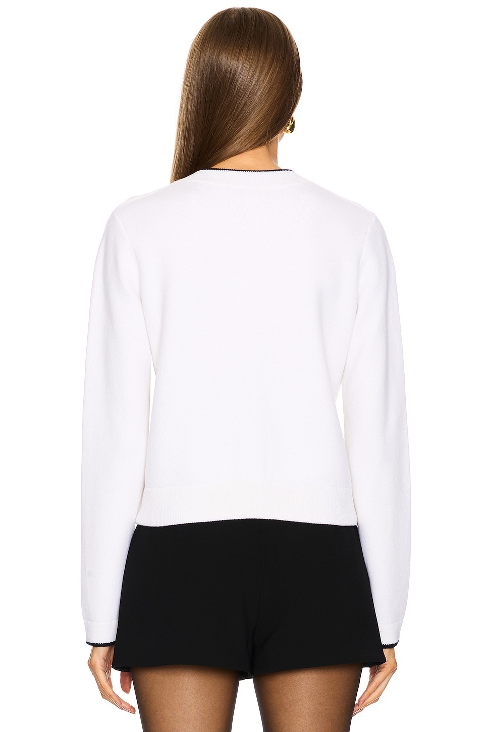 Contrast Tipped Snap Cardigan - 3
